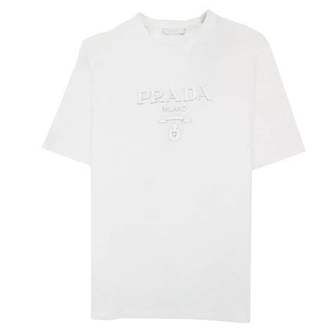 white prada t shirt|prada white t shirt men.